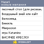 My Wishlist - nazar1