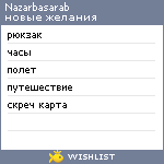 My Wishlist - nazarbasarab