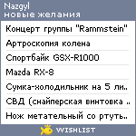 My Wishlist - nazgyl