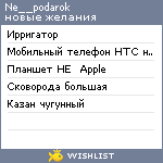 My Wishlist - ne__podarok