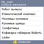 My Wishlist - ne_svet