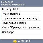 My Wishlist - nebosuke