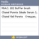 My Wishlist - nedda