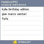 My Wishlist - nedelcu1992