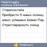 My Wishlist - nedotroggka