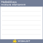 My Wishlist - nedzelskaya