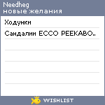 My Wishlist - needheg