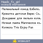 My Wishlist - needs_fo_girl