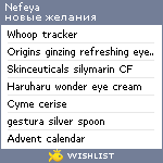 My Wishlist - nefeya