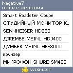 My Wishlist - negative7