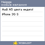 My Wishlist - neiggge