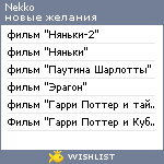 My Wishlist - nekko