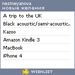 My Wishlist - nesmeyanova