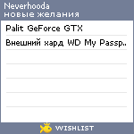 My Wishlist - neverhooda