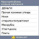 My Wishlist - newcountryhome