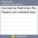 My Wishlist - nezerkalye