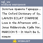 My Wishlist - ngl_ww