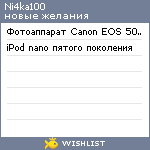 My Wishlist - ni4ka100