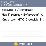 My Wishlist - nica_smr