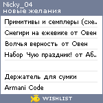 My Wishlist - nicky_04