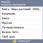 My Wishlist - nicol21