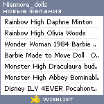 My Wishlist - niennore_dolls