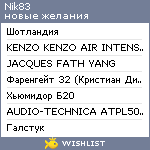 My Wishlist - nik83