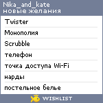 My Wishlist - nika_and_kate