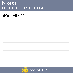 My Wishlist - niketa