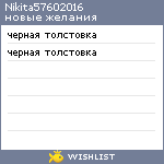 My Wishlist - nikita57602016