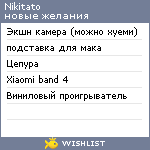 My Wishlist - nikitato