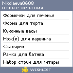 My Wishlist - nikolaeva0608