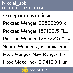 My Wishlist - nikolai_spb