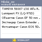 My Wishlist - nikolai_zzz