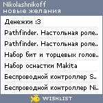 My Wishlist - nikolashnikoff