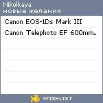 My Wishlist - nikolkaya