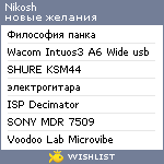 My Wishlist - nikosh