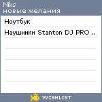 My Wishlist - niks