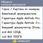 My Wishlist - nikserov