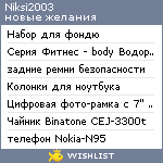 My Wishlist - niksi2003