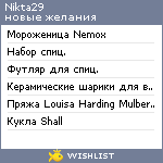 My Wishlist - nikta29