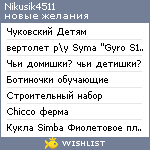 My Wishlist - nikusik4511