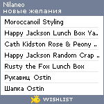 My Wishlist - nilaneo