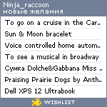 My Wishlist - ninja_raccoon