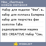 My Wishlist - nino_chestnaya