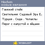 My Wishlist - niochom