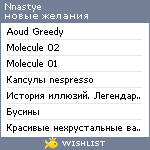 My Wishlist - nnastye