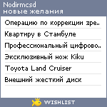 My Wishlist - nodirmcsd