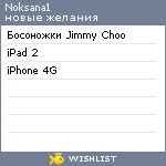 My Wishlist - noksana1