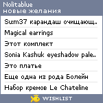 My Wishlist - nolitablue